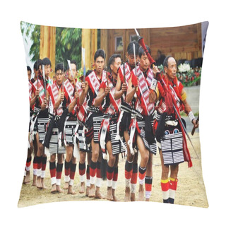 Personality  Naga Tribe At Hornbill Festival, Kohima, Kisama Village, Nagaland, North East, India    Pillow Covers