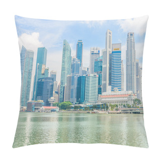 Personality  SINGAPORE - JUNE 22: Urban Landscape Of Singapore. Skyline And M Pillow Covers