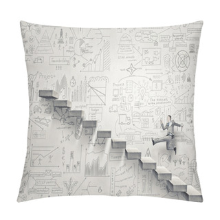 Personality  Up The Career Ladder Pillow Covers