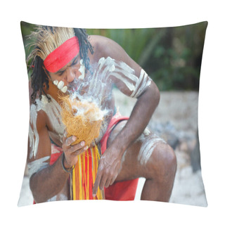 Personality  Aboriginal Culture Show In Queensland Australia Pillow Covers