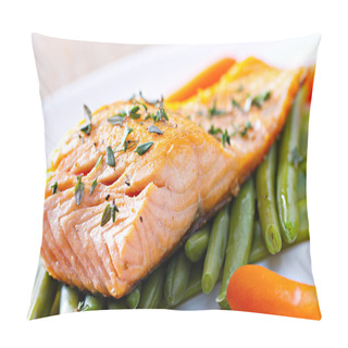 Personality  DeliciousFillet Of Salmon. Pillow Covers