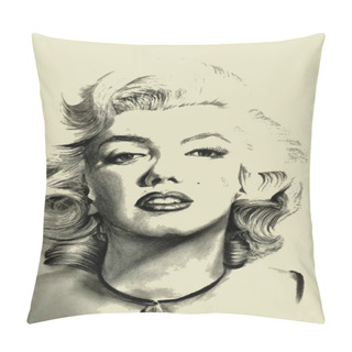 Personality  Marilyn Monroe Vintage Sketch Pillow Covers