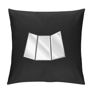 Personality  Black Printed Folded Paper Silver Plated Metallic Icon Pillow Covers
