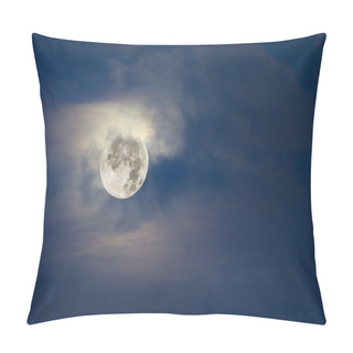 Personality  Full Moon And Cloudy Sky Pillow Covers