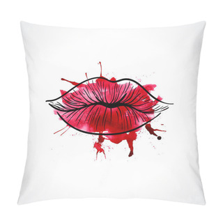 Personality  Kiss Illustration Pillow Covers
