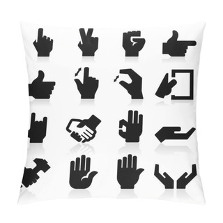 Personality  Hands Icons Pillow Covers