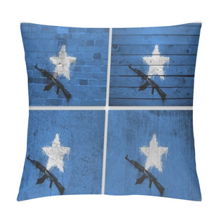 Personality  Somali Flag Collage Pillow Covers