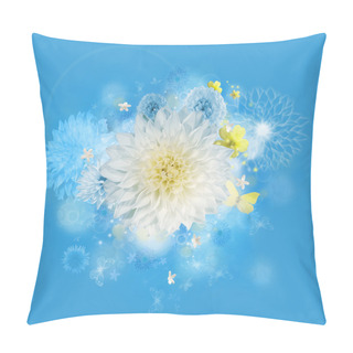 Personality  Graphic Bouquet - Yellow Color Blossom Pillow Covers