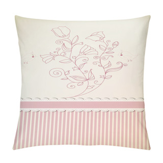 Personality  Greeting Background With Lace Pillow Covers