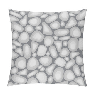 Personality  Light Grey Vector Pebble Texture Pillow Covers