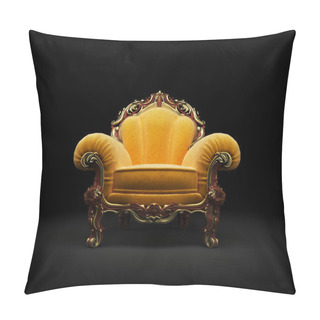 Personality  Antique Chair Isolated On White Pillow Covers