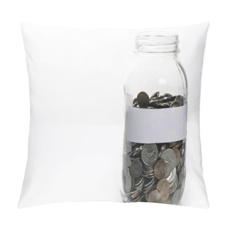 Personality  Jar Of Loose Change Pillow Covers