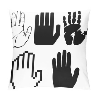 Personality  Black Hands Pillow Covers