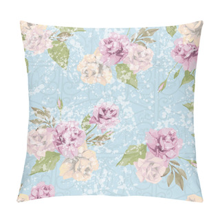 Personality  Floral Pattern With Roses Pillow Covers