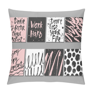 Personality  Creative Cards With Ink Textures  Pillow Covers