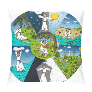 Personality  Creation Of The World Pillow Covers