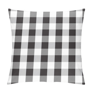 Personality  Seamless Black Gingham Check Pattern Background Pillow Covers