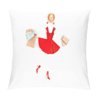 Personality  Clothes With Shopping Bags Pillow Covers