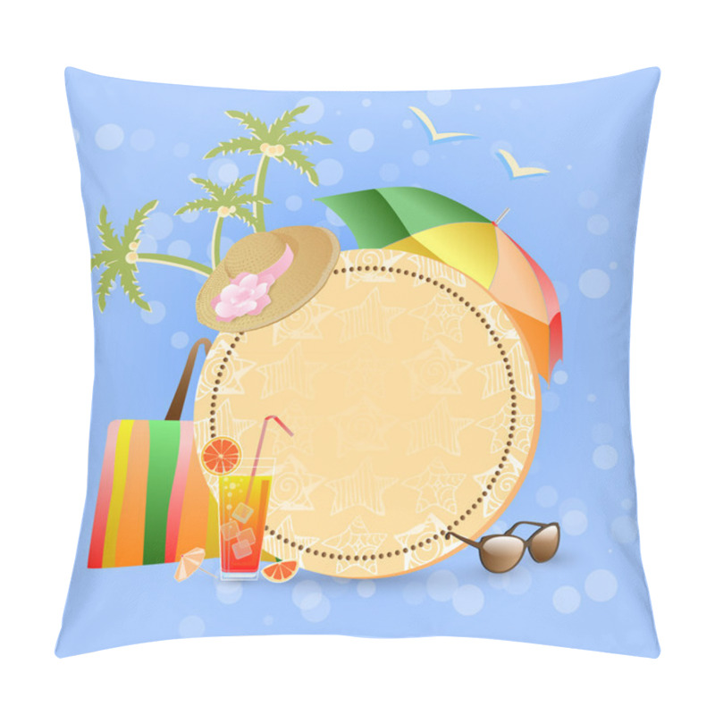 Personality  Travel Icon Vector Illustration  Pillow Covers