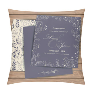 Personality  Cards With Floral Elements Pillow Covers