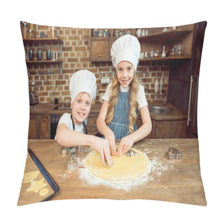 Personality  Kids Making Shaped Cookies Pillow Covers
