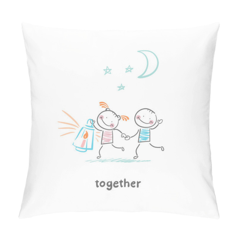 Personality  Couple In Love Pillow Covers