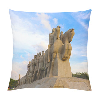 Personality  Monumento As Bandeiras (Monument To The Flags) In Ibirapuera Park, City Of Sao Paulo, Brazil Pillow Covers