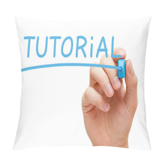 Personality  Tutorial Blue Marker Concept Pillow Covers