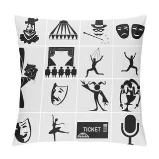 Personality  Circus Silhouettes Pillow Covers