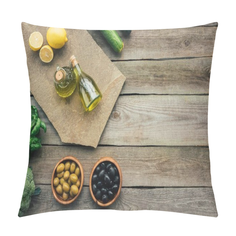 Personality  Olive Bottles On Table Pillow Covers