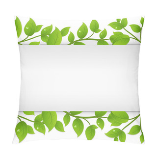 Personality  Background With Green Branches Pillow Covers