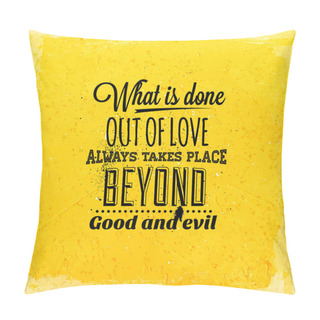 Personality  Quote Typographical Background Pillow Covers