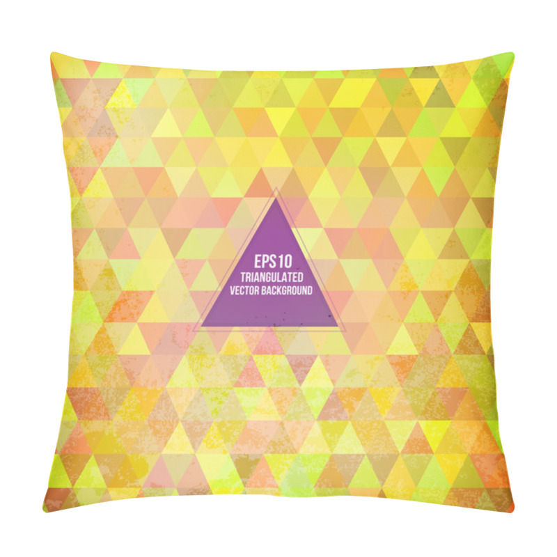 Personality  Triangle pattern background pillow covers