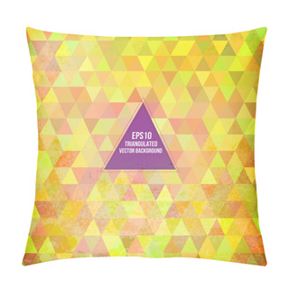 Personality  Triangle Pattern Background Pillow Covers