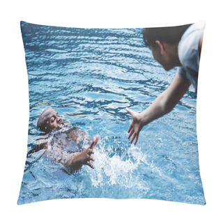 Personality  Man Being Rescued From The Water Pillow Covers