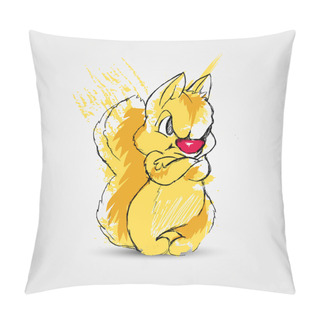 Personality  Vector Design Of Squirrel Pillow Covers