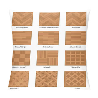 Personality  Parquet Floor Pattern Set Parquetry Pillow Covers