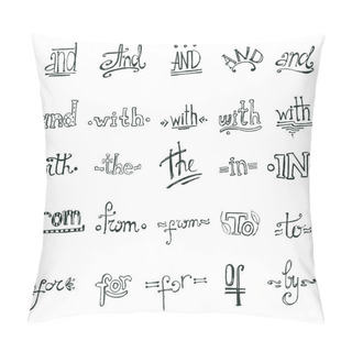 Personality  Catchwords Design Hand Drawn Elements Pillow Covers