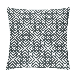 Personality  Black And White Geometric Seamless Pattern Pillow Covers