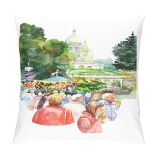 Personality  Paris City Landscape Pillow Covers