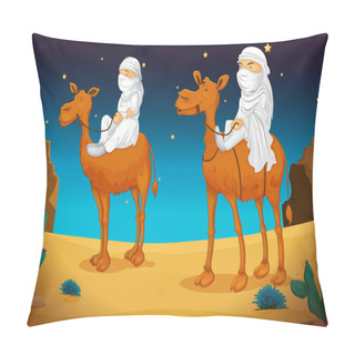 Personality  Arabs On Camel Pillow Covers