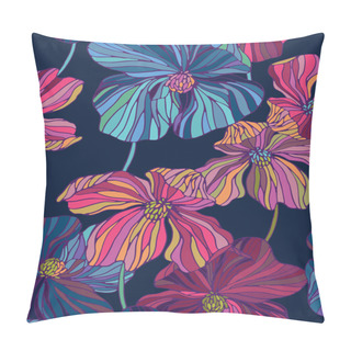 Personality  Seamless Vector Floral Pattern Pillow Covers