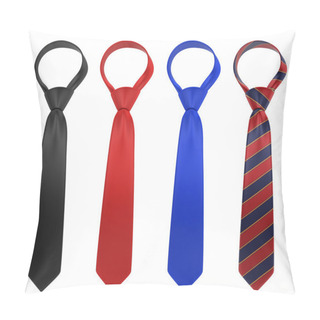 Personality  Silk Neckties Pillow Covers