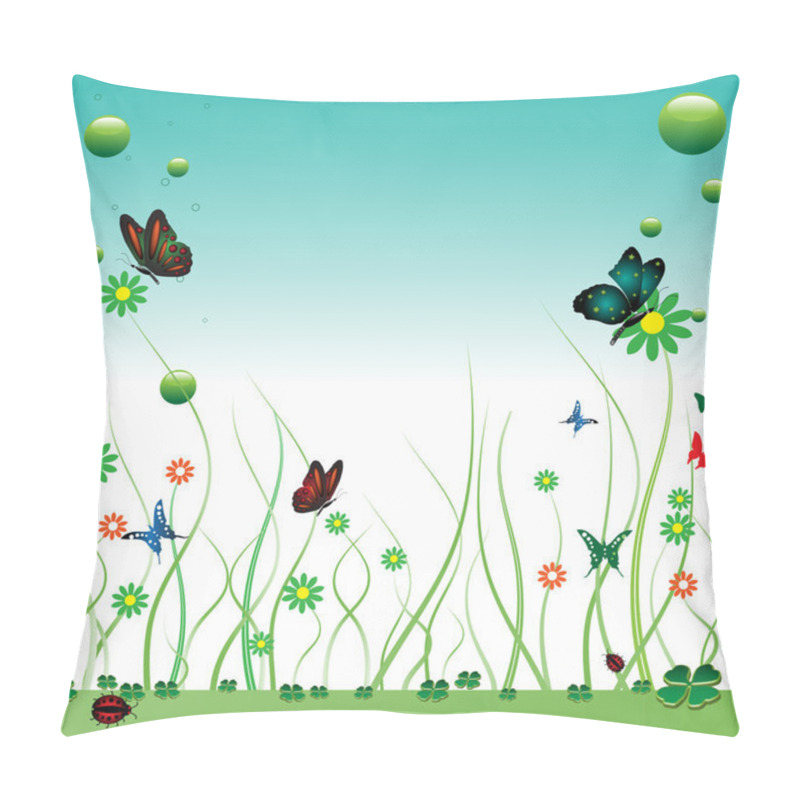 Personality  Butterflies and flowers pillow covers