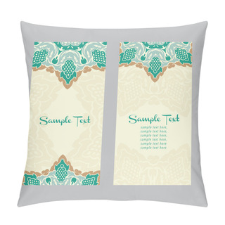 Personality  Vintage Greeting Cards  In East Style Pillow Covers