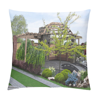 Personality  Front And Backyard Designs, 3d Render Pillow Covers