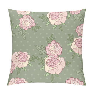 Personality  Flower Retro Background Pillow Covers