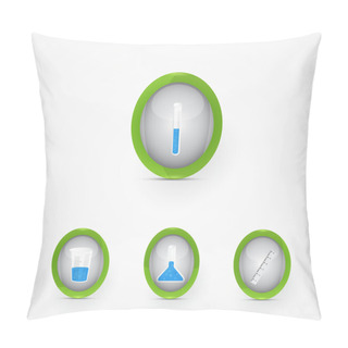 Personality  Set Of Science Icons Pillow Covers