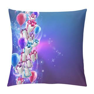 Personality Abstract Gifts And Balloons Background Pillow Covers
