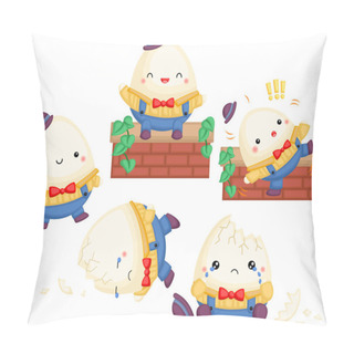Personality  A Vector Of Humpty Dumpty Nursery Ryhmes Pillow Covers